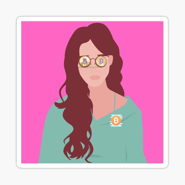 female crypto investor #2 Sticker