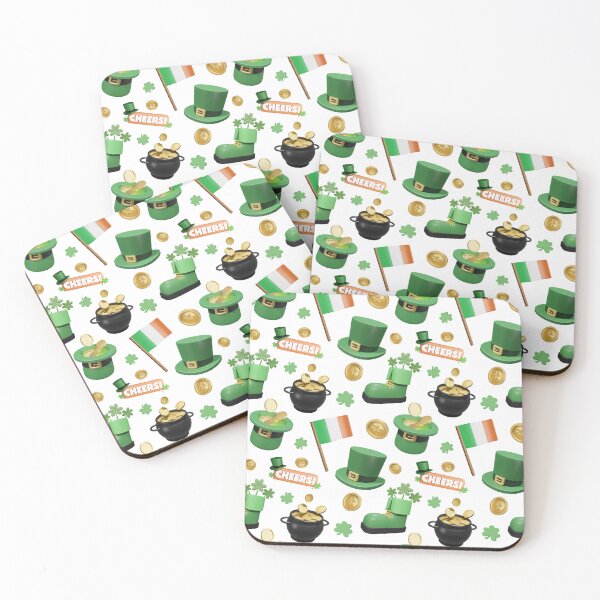 Item preview, Happy St.Patricks Day Irish shamrock seamless pattern designed and sold by portrait4you.