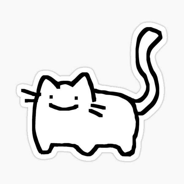 Silly cat stickers set –