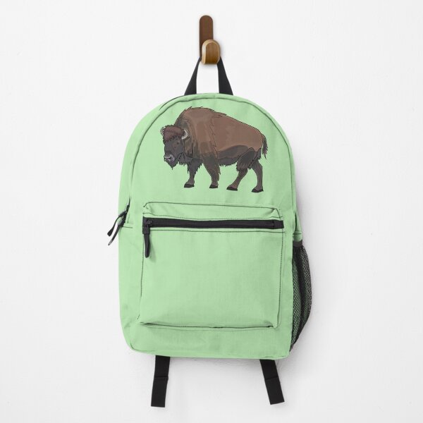 Item preview, Bison cartoon illustration designed and sold by Misscartoon.
