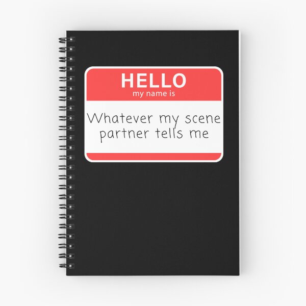 Item preview, Hello! My Name is Whatever My Scene Partner Tells Me Improv Name Tag designed and sold by LaughItsComedy.