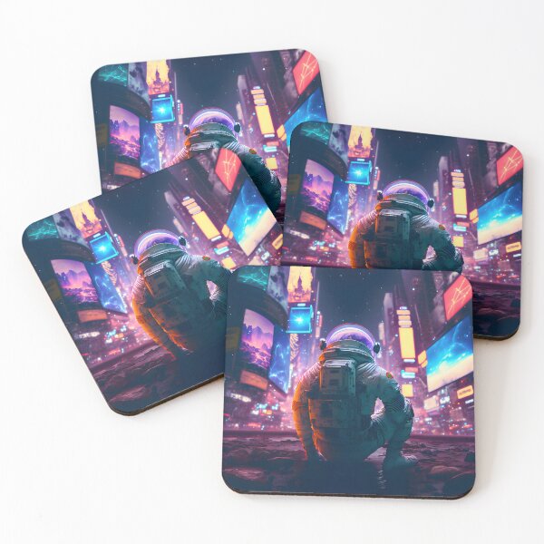 Item preview, Astronaut Alone in Times Square Post Apocalypse designed and sold by The Future Fables.