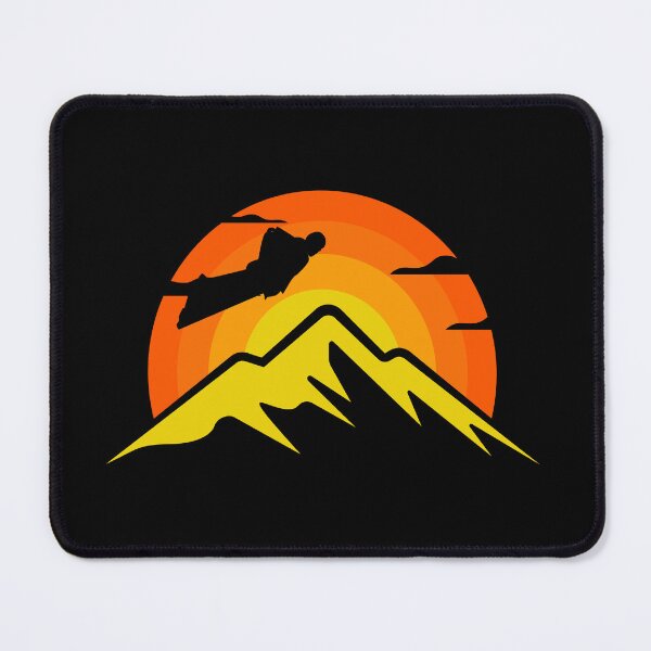 Item preview, Wingsuit flying Base Jumping Skydiving Mountains Peak designed and sold by TastefulTees.
