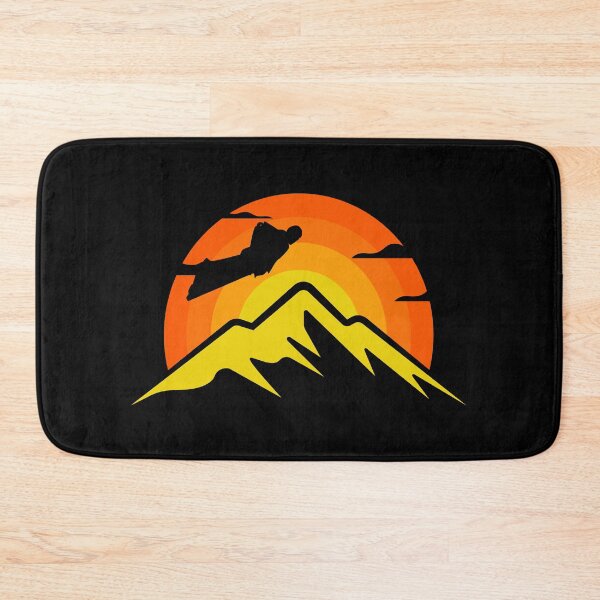 Item preview, Wingsuit flying Base Jumping Skydiving Mountains Peak designed and sold by TastefulTees.
