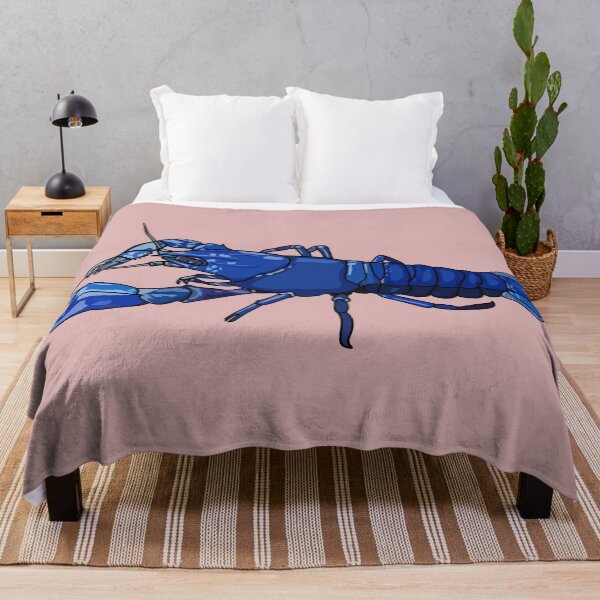 Item preview, Blue marron crayfish cartoon illustration designed and sold by Misscartoon.