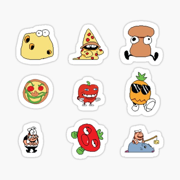 Pizza tower Peppino Sticker for Sale by InlandWaterways