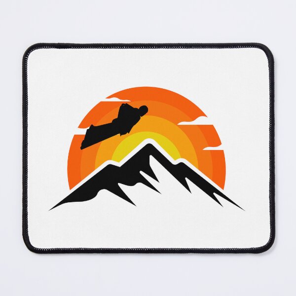 Item preview, Wingsuit flying Base Jumping Skydiving Mountains Peak designed and sold by TastefulTees.
