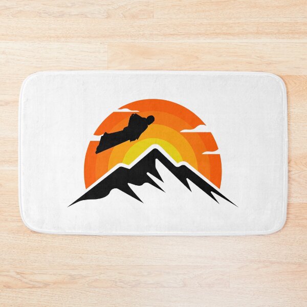 Item preview, Wingsuit flying Base Jumping Skydiving Mountains Peak designed and sold by TastefulTees.