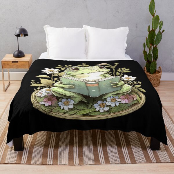 Item preview, Cute Cottagecore Floral Frog Aesthetic designed and sold by bretportmarow.