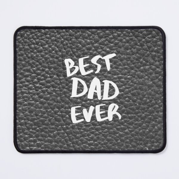 Item preview, Best Dad Ever on Black Leather Pattern designed and sold by Trendytstore.