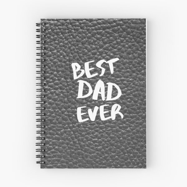 Item preview, Best Dad Ever on Black Leather Pattern designed and sold by Trendytstore.