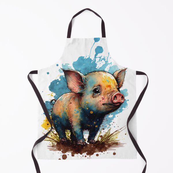Item preview, Paint splatter baby pig- pop art designed and sold by Artxplor.