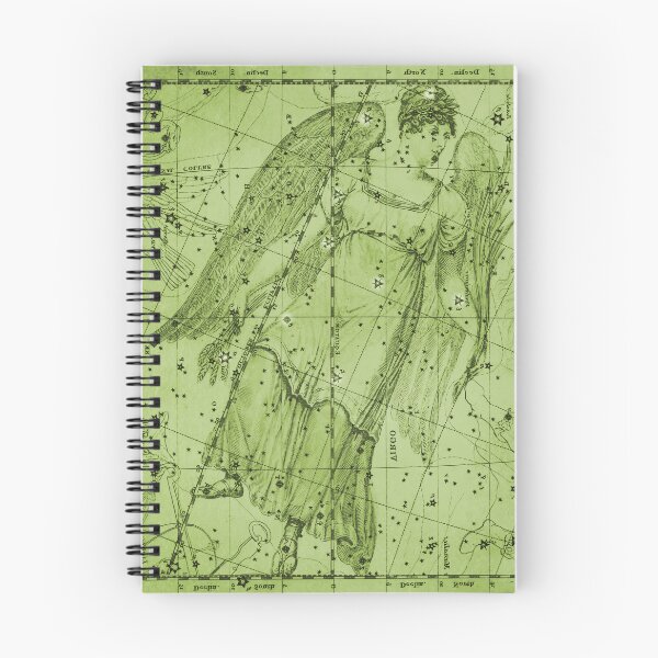 Item preview, Virgo Zodiac Constellation Star Map, Green designed and sold by notsweettea.
