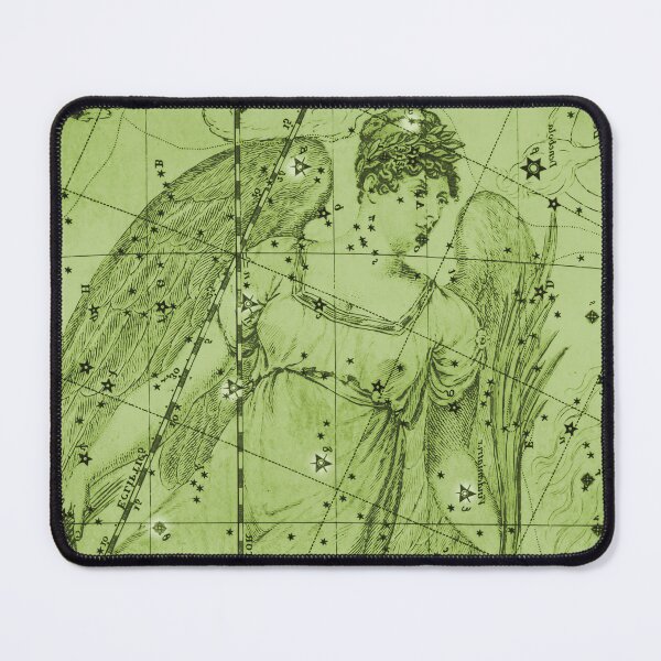 Item preview, Virgo Zodiac Constellation Star Map, Green designed and sold by notsweettea.