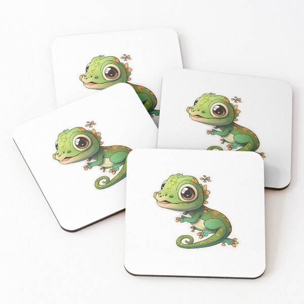 Item preview, Cute Gecko Cartoon Sticker Design designed and sold by BHDesignCo.