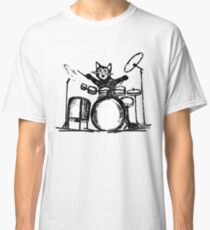 Drummer Cat Classic T-Shirt