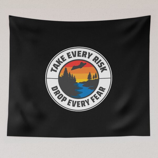 Item preview, Wingsuit flying Base Jumping Skydiving Retro Vintage designed and sold by TastefulTees.