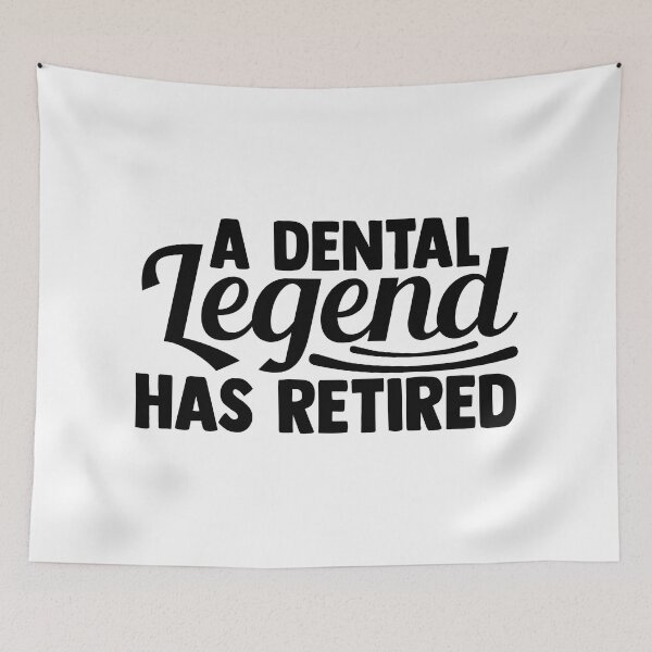 Item preview, A DENTAL LEGEND HAS RETIRED designed and sold by SticerOcean.