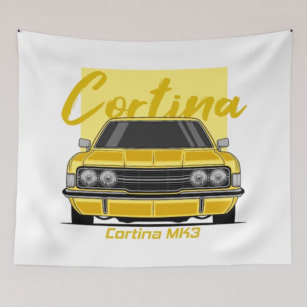 Item preview, Front Yellow Cortina MK3 Classic designed and sold by goldentuners.