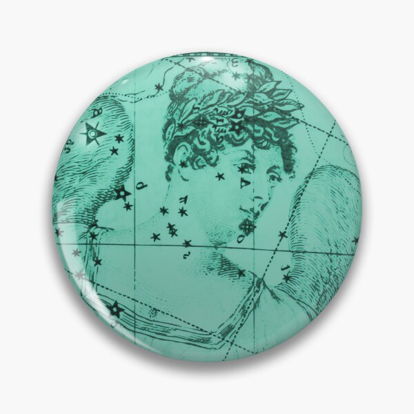 Item preview, Virgo Zodiac Constellation Star Map, Turquoise designed and sold by notsweettea.