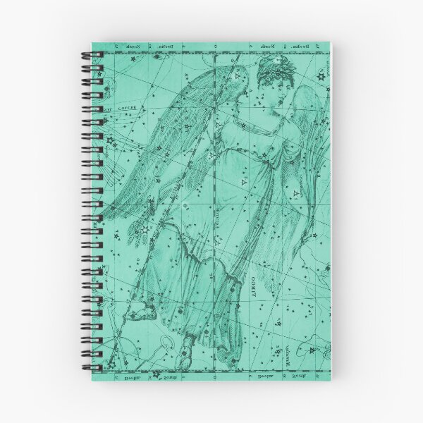 Item preview, Virgo Zodiac Constellation Star Map, Turquoise designed and sold by notsweettea.