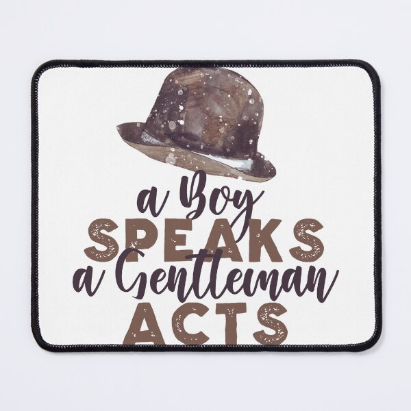Item preview, A Boy Speaks A Gentleman Acts designed and sold by CraftedWithLove.
