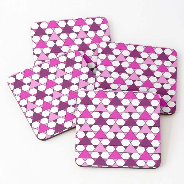 Item preview, Intricate Pink Triangles Pattern - White Version designed and sold by WonderLang.