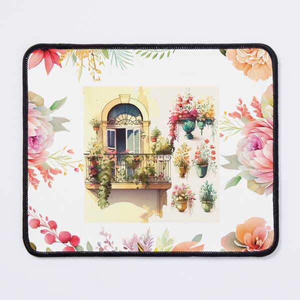 Item preview, FLORAL BOHO BEAU BALCONY 2 designed and sold by ORIGENcreate.