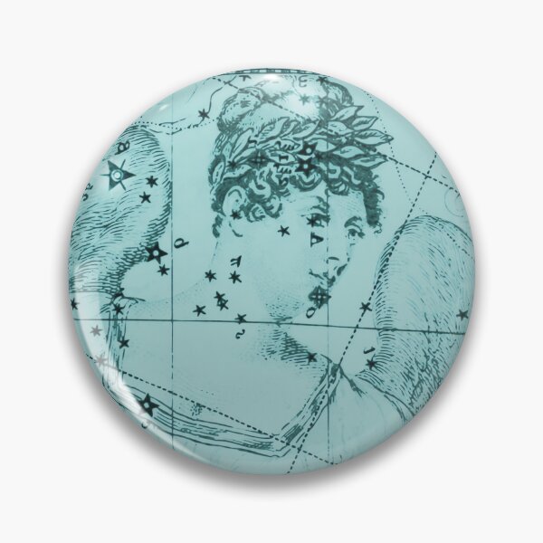Item preview, Virgo Zodiac Constellation Star Map, Light Blue designed and sold by notsweettea.