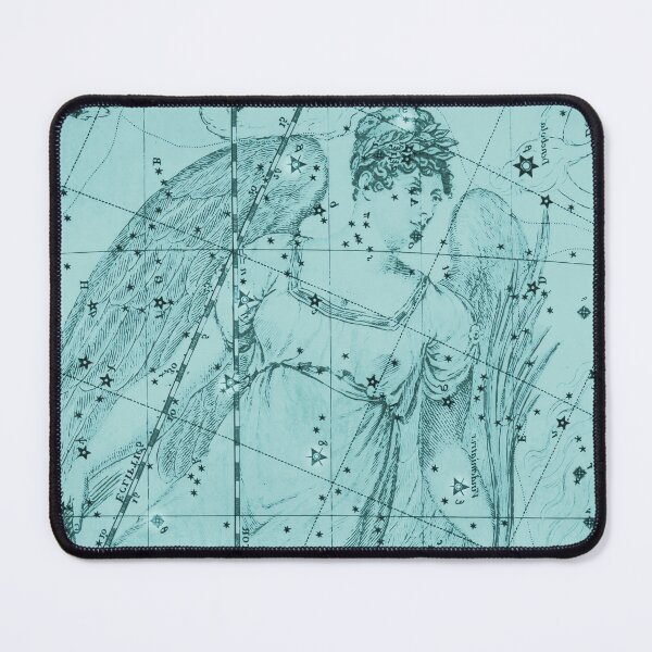 Item preview, Virgo Zodiac Constellation Star Map, Light Blue designed and sold by notsweettea.