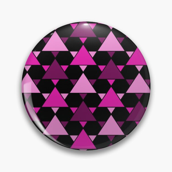 Item preview, Intricate Pink Triangles Pattern - Black Version designed and sold by WonderLang.