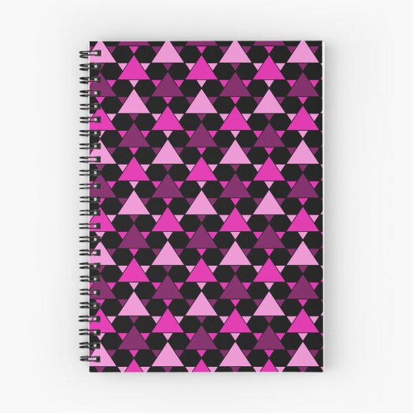 Item preview, Intricate Pink Triangles Pattern - Black Version designed and sold by WonderLang.