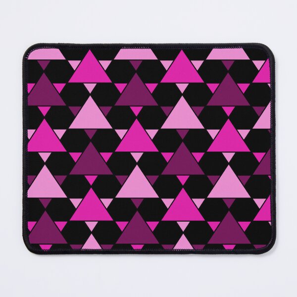 Item preview, Intricate Pink Triangles Pattern - Black Version designed and sold by WonderLang.