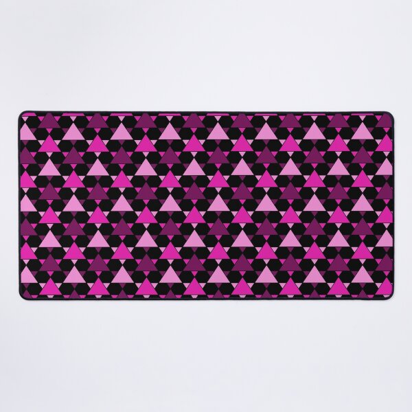 Item preview, Intricate Pink Triangles Pattern - Black Version designed and sold by WonderLang.