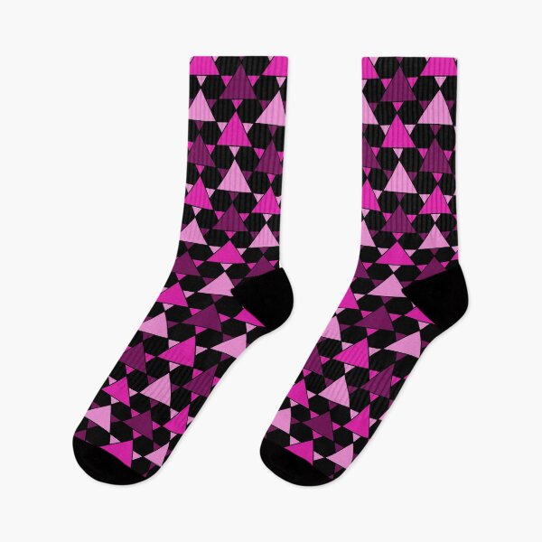 Item preview, Intricate Pink Triangles Pattern - Black Version designed and sold by WonderLang.