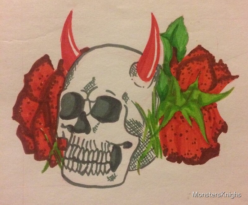 "Decaying Roses" by MonstersKnighs Redbubble