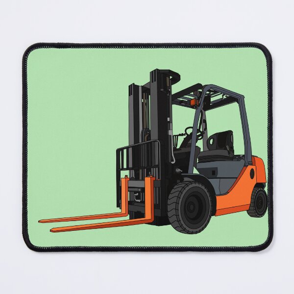 Item preview, Forklift cartoon illustration designed and sold by Misscartoon.