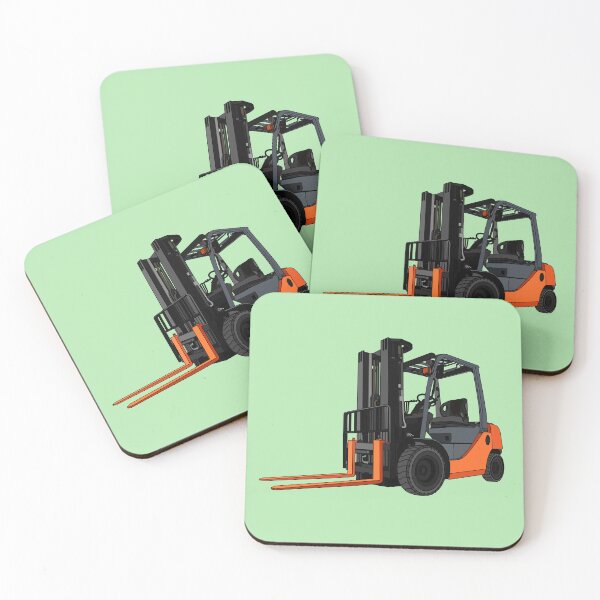 Item preview, Forklift cartoon illustration designed and sold by Misscartoon.