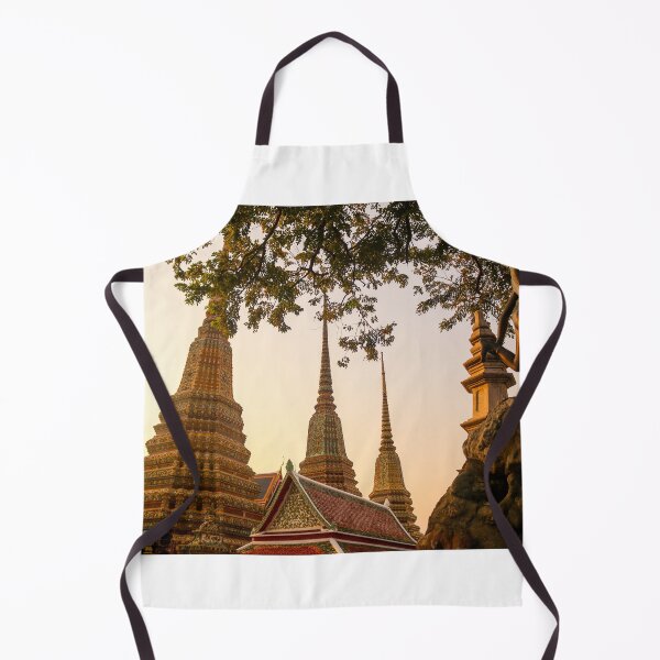 Item preview, Mosaic tiled Buddha stupas and an iron sculpture at Wat Pho temple. designed and sold by kall3bu.