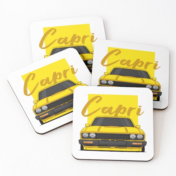 Item preview, Front Yellow Capri MK3 Classic designed and sold by goldentuners.