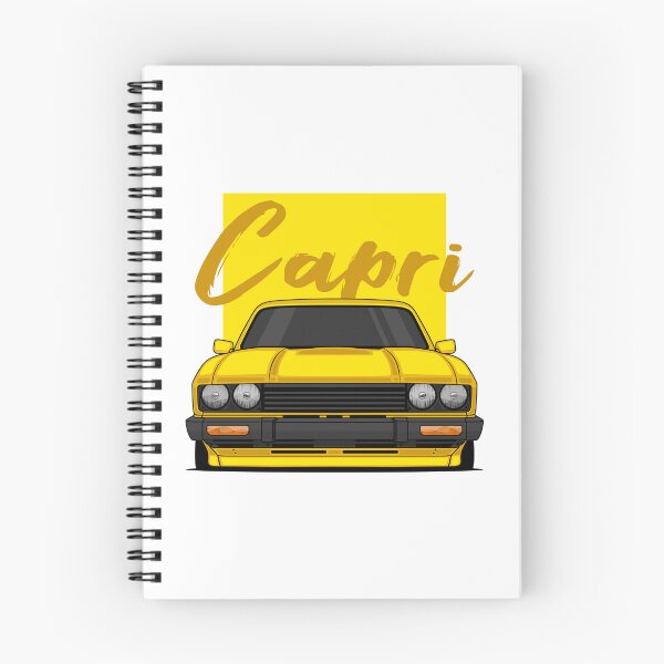 Item preview, Front Yellow Capri MK3 Classic designed and sold by goldentuners.