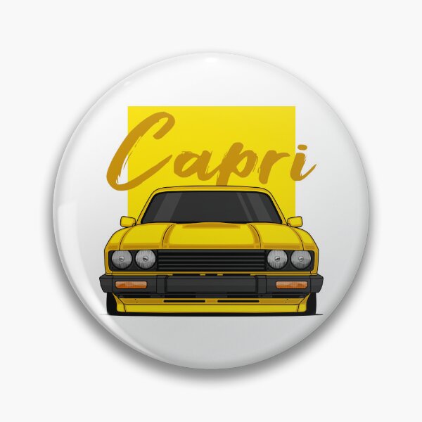Item preview, Front Yellow Capri MK3 Classic designed and sold by goldentuners.