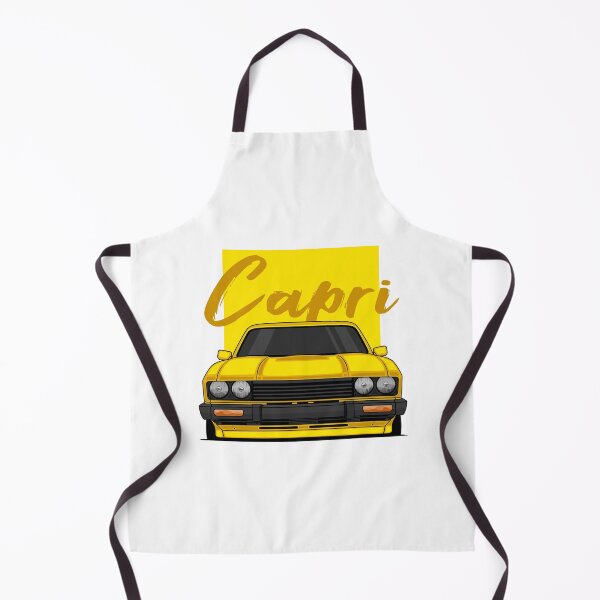 Item preview, Front Yellow Capri MK3 Classic designed and sold by goldentuners.