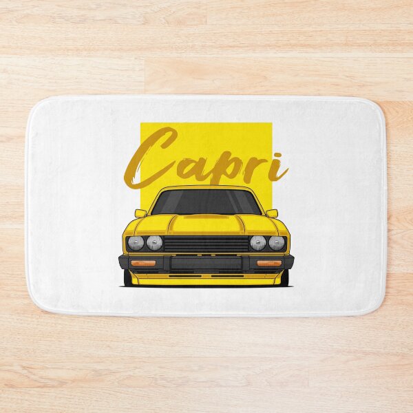 Item preview, Front Yellow Capri MK3 Classic designed and sold by goldentuners.