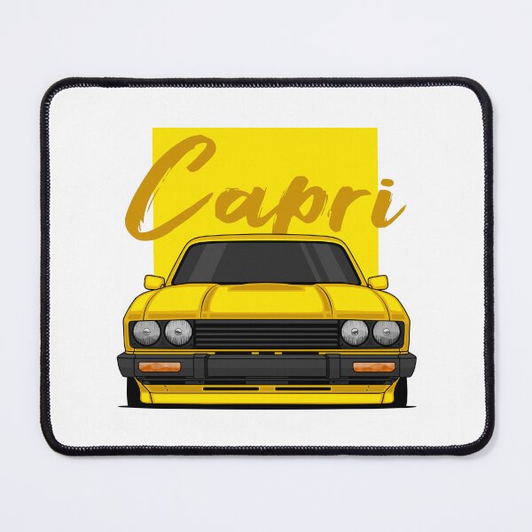 Item preview, Front Yellow Capri MK3 Classic designed and sold by goldentuners.