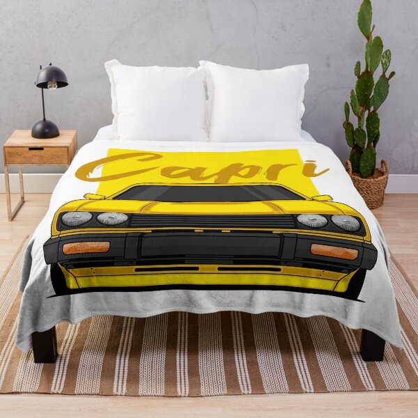 Item preview, Front Yellow Capri MK3 Classic designed and sold by goldentuners.