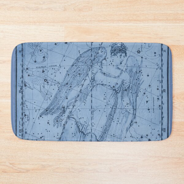 Item preview,  Virgo Zodiac Constellation Star Map, Blue designed and sold by notsweettea.