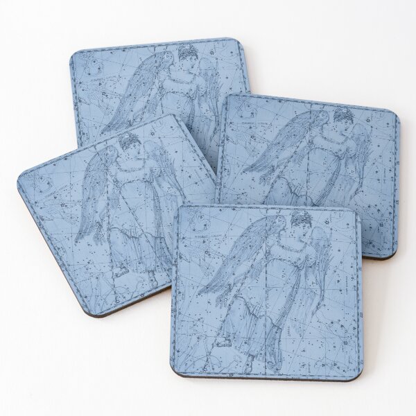 Item preview,  Virgo Zodiac Constellation Star Map, Blue designed and sold by notsweettea.