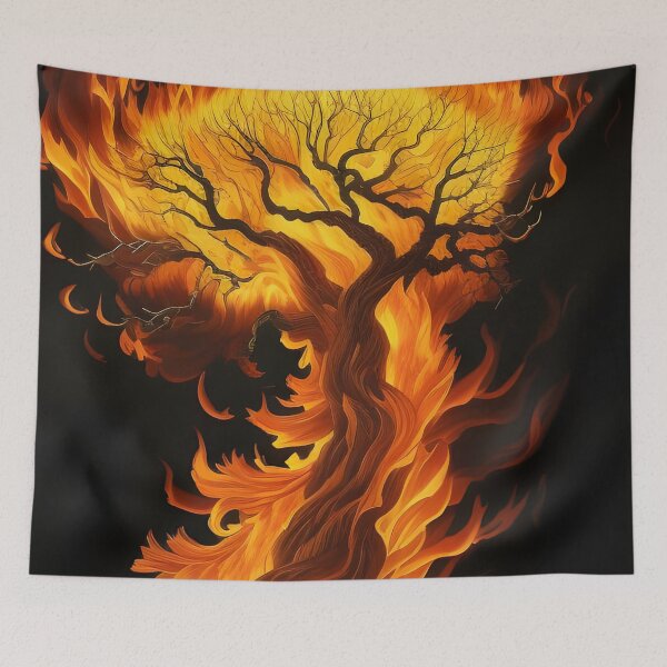 Item preview, Fire Tree, Ai Generated Art  designed and sold by ACC .