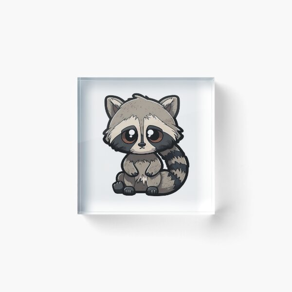 Item preview, Lindo mapache de dibujos animados designed and sold by BHDesignCo.
